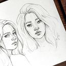 My project for course: Portrait Sketchbooking: Explore the Human Face. Sketching, Drawing, Portrait Drawing, Artistic Drawing, and Sketchbook project by Maisie Andrews - 04.24.2022