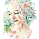 My project for course: Illustrated Portrait in Watercolor. Traditional illustration, Fine Arts, Painting, Drawing, Watercolor Painting, Portrait Drawing, and Artistic Drawing project by lucynasz_11 - 04.24.2022