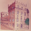 Palacio de la Generalitat, Valencia -Spain-. Ilustração arquitetônica projeto de Higinio C.E. - 24.04.2022