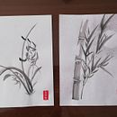 My project for course: Introduction to Sumi-e Painting. Ilustração tradicional, Desenho e Ilustração com tinta projeto de Giuliana Leticia Moreno Mora - 24.04.2022