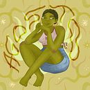 Mujeres / Calendario 2022. Traditional illustration, Digital Illustration, and Character Design project by Gris - 04.25.2022