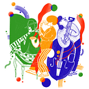 Jazz in da House. Un proyecto de Ilustración tradicional y Diseño editorial de Leidy Muñoz - 02.05.2019