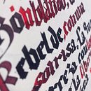 Mi Proyecto del curso: Caligrafía con góticas potentes. T, pograph, Calligraph, and Lettering project by Teté Brage - 04.26.2022