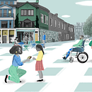 Mobility Week. Traditional illustration, Animation, Animated Illustration, Social Media Design, Audiovisual Post-production, 2D Animation, Collage, Art Direction, and Design project by Suricata Lab - 04.26.2022