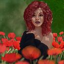 Mein Kursprojekt: Digitale Porträts: Zeichne weibliche Charaktere im Licht der Natur. Un progetto di Character design e Illustrazione digitale di Anita Steinberger - 26.04.2022