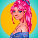 Mi Proyecto del curso: Retrato de personajes femeninos con Procreate. Un projet de Illustration traditionnelle, Illustration numérique , et Dessin numérique de Gaby Blazquez - 20.04.2022