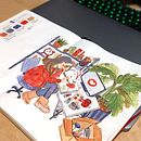 My project for course: Exploratory Sketchbook: Find Your Drawing Style. Un proyecto de Ilustración tradicional, Bocetado, Creatividad, Dibujo, Pintura a la acuarela, Sketchbook y Pintura gouache de Iana Bardash - 28.04.2022