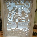 My project for course: Paper Cutting: Create Paper Scenes with Depth. Un proyecto de Ilustración tradicional, Artesanía, Diseño editorial, Papercraft, Stor, telling, Encuadernación, Ilustración infantil, DIY y Decoración de interiores de Isaura Pereira - 30.04.2022