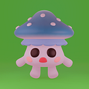 Criação de personagens Kawaii em 3D com Blender | Cogumelito. Un proyecto de Ilustración tradicional, Diseño de personajes, Ilustración digital, Modelado 3D y Manga de Arthur Goedert - 01.05.2022