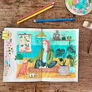 Time spent with cats…. Traditional illustration, Sketching, Creativit, Drawing, Watercolor Painting, Sketchbook, and Gouache Painting project by Miriam Nowak - 05.03.2022