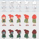Diseño de personajes para animación con Caio Martins - CHLOE  Ein Projekt aus dem Bereich Animation, Design von Figuren und Animation von Figuren von Alito Luca - 04.05.2022