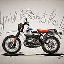  Bmw r 80 G/S. Ilustração tradicional e Ilustração digital projeto de Perdinande - 06.05.2022