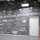 Handlettering on a wall for BTK School for Art and Design. Painting, Writing, Lettering, Acr, and lic Painting project by Otto Baum - 06.18.2016
