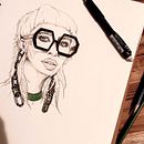 Mi Proyecto del curso: Sketchbook de retrato: explora el rostro humano. Esboçado, Desenho, Desenho de retrato, Desenho artístico, e Sketchbook projeto de Melanie Garcia - 06.05.2022