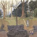 An Afternoon at Chatsworth gardens, work in progress. . Children's Illustration, and Traditional illustration project by Samuel Rignall - 05.07.2022