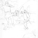 Very early stages of character/story for Comic. . Traditional illustration, and Comic project by Samuel Rignall - 05.07.2022
