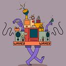 Wakey Wakey. Un projet de Illustration traditionnelle de María - 13.03.2022