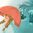 Día de choiva. Un proyecto de Ilustración tradicional de Tamara Baz - 10.05.2022