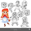 Little Red Riding Hood. Projekt z dziedziny Trad, c, jna ilustracja, Projektowanie postaci, Ilustracje dla dzieci i Narracja użytkownika Tatiana Orantes - 10.05.2022