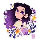 Meu projeto do curso: Retrato ilustrado com elementos botânicos. Un projet de Illustration traditionnelle, Illustration numérique, Illustration botanique , et Dessin numérique de Bruna Dorneles - 11.05.2022