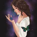 Mi proyecto del curso: Retratos digitales de fantasía con Photoshop . Ilustrasi tradisional, Menggambar, Ilustrasi Digital, Menggambar Potret, Gambar Digital, Dan Lukisan Digital proyek oleh Paola Hermosín - 05.11.2022