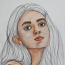 Meu projeto do curso: Retrato ilustrado em aquarela. Een project van Traditionele illustratie,  Beeldende kunst, Schilderij,  Tekening, Aquarelschilderen,  Portrettekening y  Artistieke tekening van Marla Matos - 11.05.2022