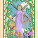 My project for course: Illustrated Portraits in Art Nouveau Style. Traditional illustration, Fine Arts, Digital Illustration, Portrait Drawing, Artistic Drawing, Digital Drawing, Digital Painting, and Design project by Trex winter - 04.25.2022