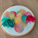 Mi proyecto del curso: Técnicas básicas de bordado y acuarela. Un progetto di Pittura, Pittura ad acquerello, Ricamo e Textile Design di Marta Bendicho - 13.05.2022