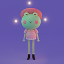 My project for course: Kawaii Character Creation in 3D with Blender . Un progetto di Illustrazione tradizionale, Character design, Illustrazione digitale, Modellazione 3D e Manga di Cristina Teşu - 13.05.2022