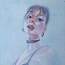 Retrato ilustrado. Un proyecto de Ilustración tradicional, Bellas Artes, Pintura y Dibujo de Retrato de Jeniffer Mazariegos - 16.05.2022
