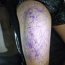Meu projeto do curso: Introdução a tatuagem com estilo gravura. Desenho de tatuagens projeto de Guilherme Joia - 17.05.2022