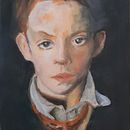 My project for course: Artistic Oil Portraiture on Paper, The boy. Projekt z dziedziny  Sztuki piękne,  Malarstwo i Malarstwo olejowe użytkownika miameutermans - 17.05.2022