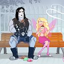 Punk versus Lolita - illustration. Un proyecto de Ilustración tradicional de Arnaud Würm-Muñoz - 17.05.2022