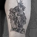 Introducción al tatuaje de estilo etching "Divina Comedia" by Manuel J. Iniesta. Een project van  Tatoeageontwerp van Manuel J. Iniesta - 18.05.2022