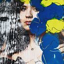 Photo à travers du plexi que je peins . Fotografie, Fotografie Post-producție, Fotografie portret, Fotografie de studio, Fotografie digitală și Fotografie de artă plastică de luciedesaint - 05.19.2022