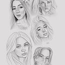 retratos echos procreate . Un proyecto de Dibujo y Bocetado de alberth dzay - 19.05.2022