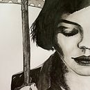 Mi proyecto del curso: Introducción al retrato con tinta china y plumilla. Traditional illustration, Fine Arts, Pencil Drawing, Portrait Drawing & Ink Illustration project by Elsie Art - 05.20.2022