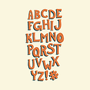 Retro Typeface. Un proyecto de Ilustración tradicional de Kisty Mea - 21.05.2022