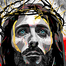 Yeshua Hamashia. Een project van Digitale illustratie,  Portrettekening y  Digitaal schilderij van vsymoon - 18.05.2022