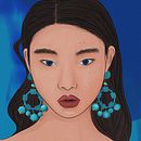 Naya. Un projet de Illustration traditionnelle, Design graphique , et Peinture de Mariia Lozben - 07.05.2022