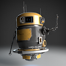 MA-N.010 aka Manolo, maintenance bot nº 10. 3D Modeling, 3D Character Design, 3D Design, and 3D project by Jose Damian Orozco Borrego - 01.01.2018