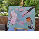 Mein Kursprojekt: Botanische Malerei mit Acrylfarben. Traditional illustration, Fine Arts, Painting, Acr, lic Painting, and Botanical Illustration project by Marina - 05.23.2022