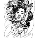 Medusa. Un projet de Illustration traditionnelle de vadoczbalos - 23.05.2022