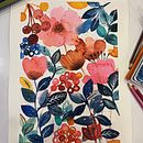 My project for course: Artistic Floral Watercolor: Connect with Nature. Un progetto di Illustrazione tradizionale, Pittura, Pittura ad acquerello e Illustrazione botanica di Kanza Munir - 23.05.2022