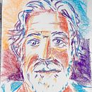 Autorretrato con tizas pastel - . Een project van Traditionele illustratie,  Beeldende kunst,  Tekening,  Portrettekening y  Artistieke tekening van Pedro Villarrubia - 24.05.2022
