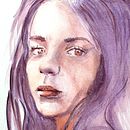 Mon projet du cours : Portrait contemporain à l'aquarelle  Ein Projekt aus dem Bereich Bildende Künste, Malerei, Aquarellmalerei und Porträtzeichnung von Nathalie Merida - 25.05.2022