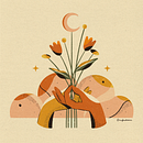Meu projeto do curso: Composição criativa para ilustração com Procreate. Un proyecto de Ilustración tradicional, Creatividad, Ilustración digital y Dibujo digital de Rayla Oliveira - 09.04.2022