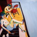 My project for course: Expressive Figure Drawing: Explore Lines, Shapes and Colors. Un projet de Beaux Arts, Dessin au cra, on, Dessin, Dessin de portrait, Dessin réaliste, Dessin anatomique , et Peinture gouache de Pratyush Gupta - 25.05.2022