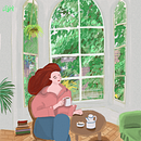 My project for course: Illustrated Stories with Procreate: Explore Brushes and Textures. Een project van Traditionele illustratie, Digitale illustratie, Digitale tekening, Sketchbook y Verhaallijn van echo890303 - 26.05.2022