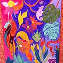 My Tropical Jungle . Pictura, Design de model și Pictură acrilică de Lau POURBAIX - 05.27.2022